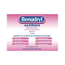 BENADRYL 25MG TABLETAS C/24