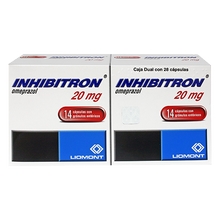INHIBITRON 20MG CAPSULAS C/14 (DUAL)