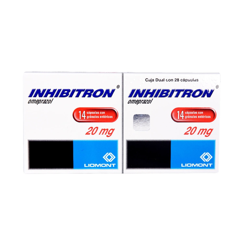 INHIBITRON 20MG CAPSULAS CON 14 (DUAL)