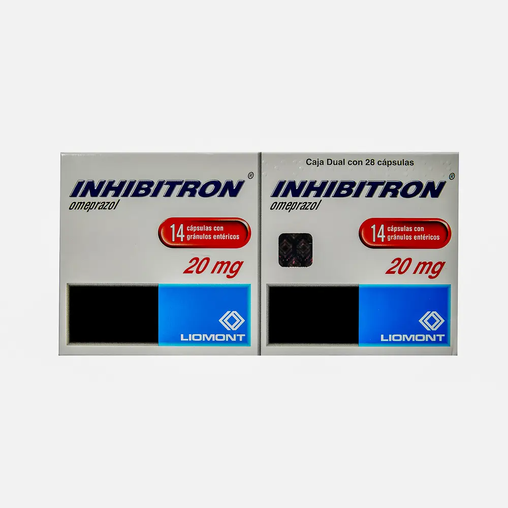 INHIBITRON 20MG CAPSULAS CON 14 (DUAL)