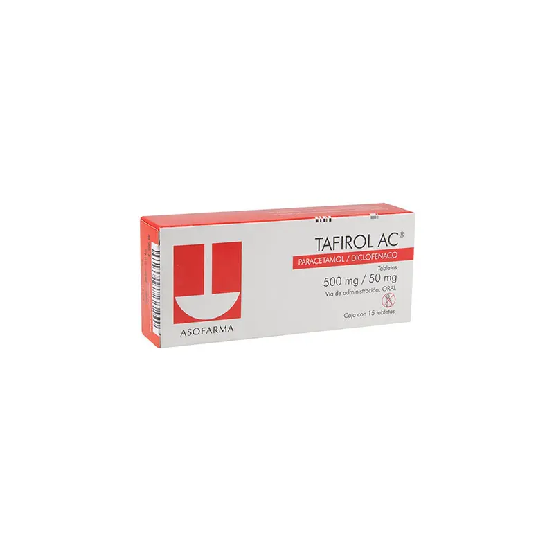 TAFIROL-AC 500/50MG TABLETAS CON 15