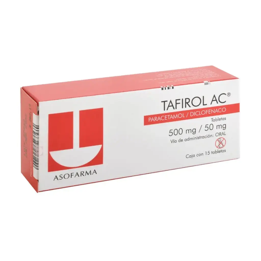 TAFIROL-AC 500/50MG TABLETAS CON 15