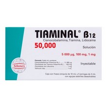 TIAMINAL B-12 50000 INYECTABLE AMPULA 10ML