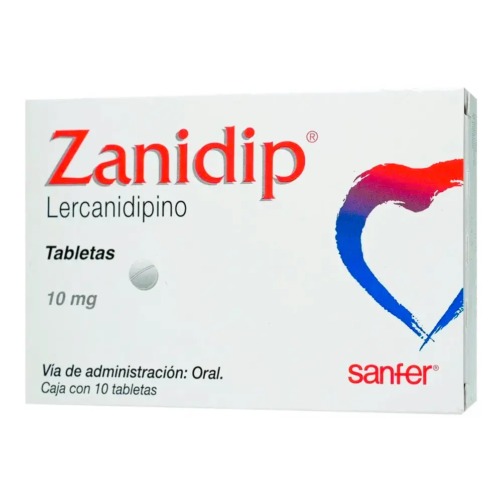 ZANIDIP 10MG TABLETAS CON 10