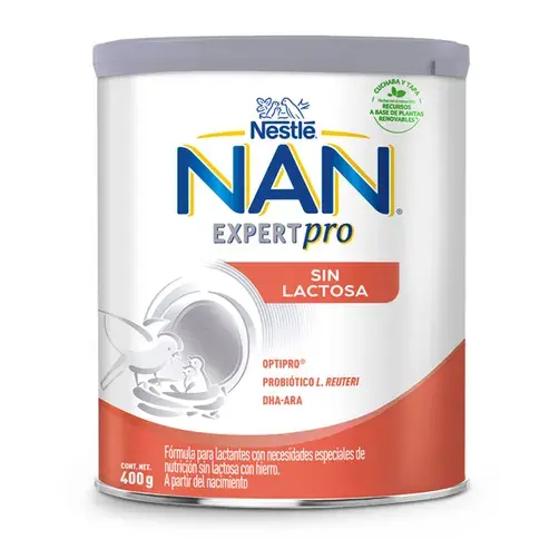LECHE NAN SIN LACTOSA 400G
