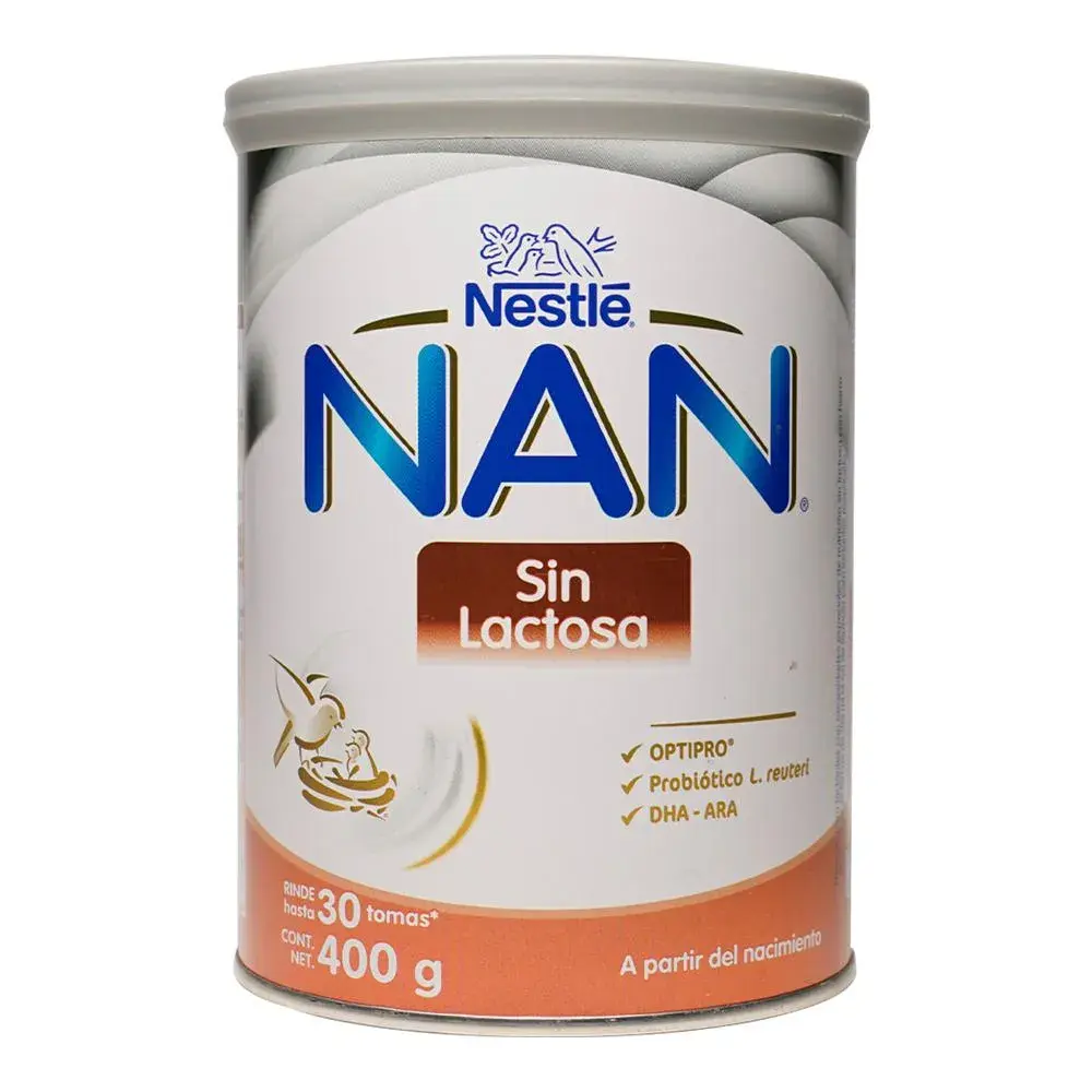 LECHE NAN SIN LACTOSA 400G
