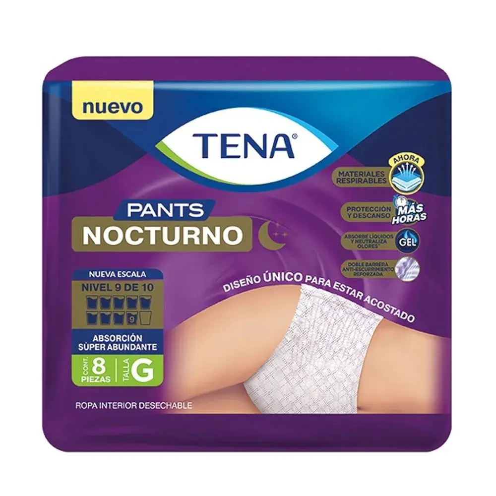 CALZON TENA PANTS NOCTURNO CH/MED CON 8