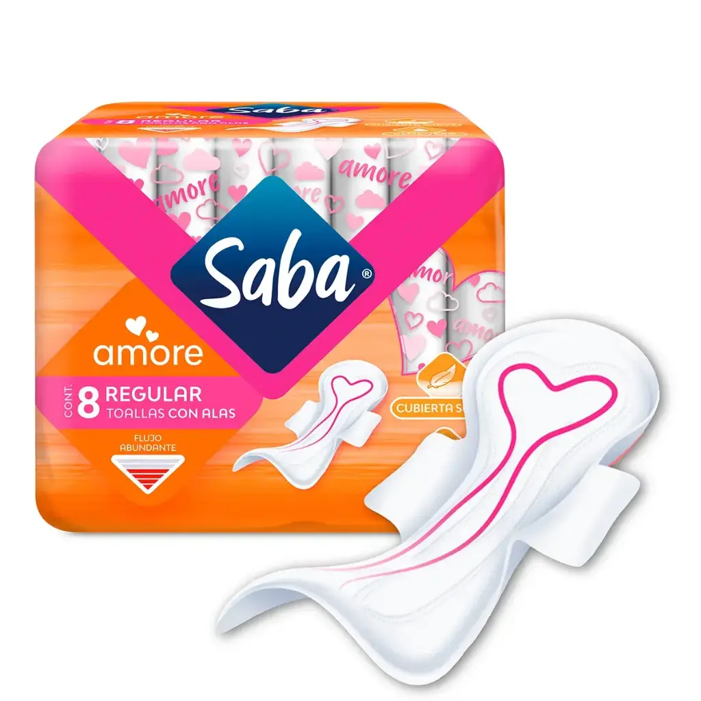 TOALLAS SANIT SABA AMORE CON A CON 8