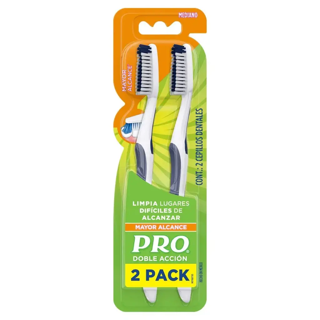 CEPILLO DENTAL PRO D-DUT ENC MEDIANO 2 PACK