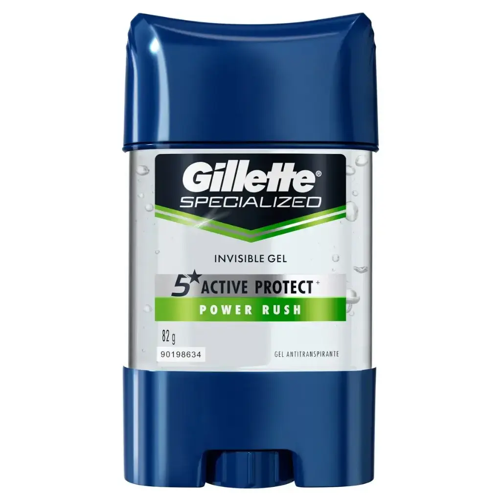 DESODORANTE GILLETTE GEL POWER RUSH 82G