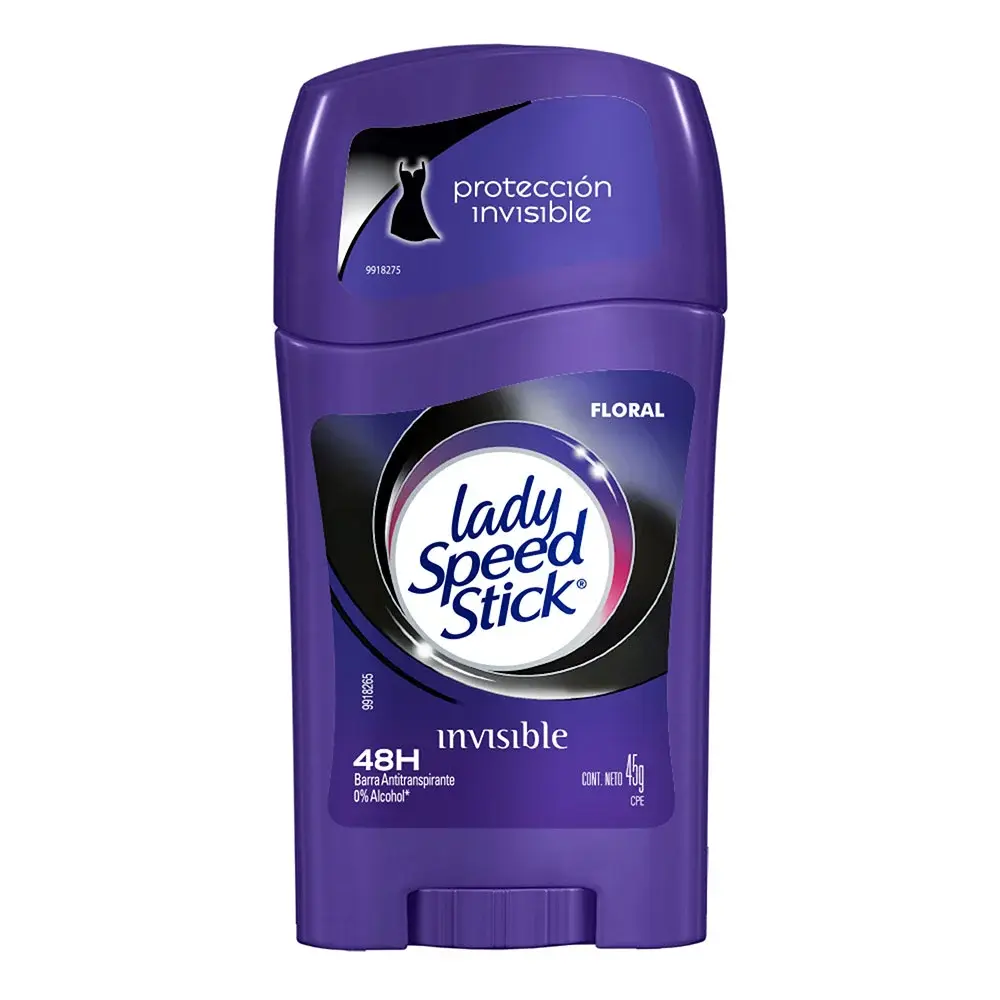 DESODORANTE LADY SPEED STICK INVISIBLE FLORAL 45G