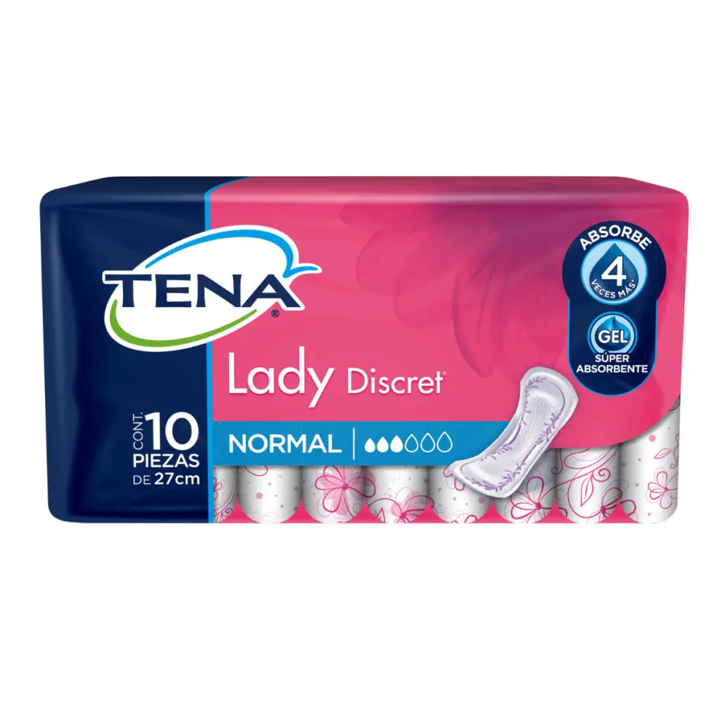 TOALLAS SANIT TENA LADY NORMAL CON 10