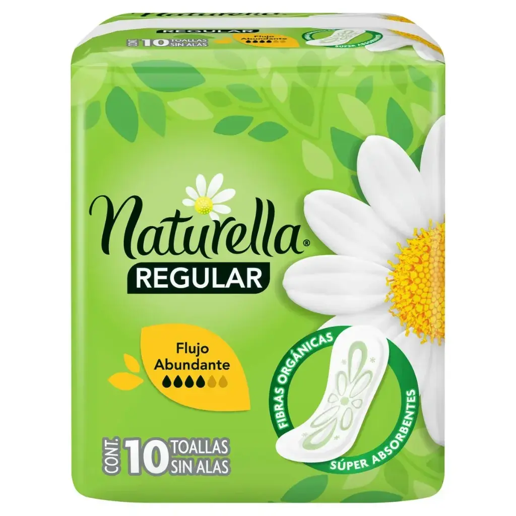 TOALLAS SANIT NATURELLA S/A CON 10