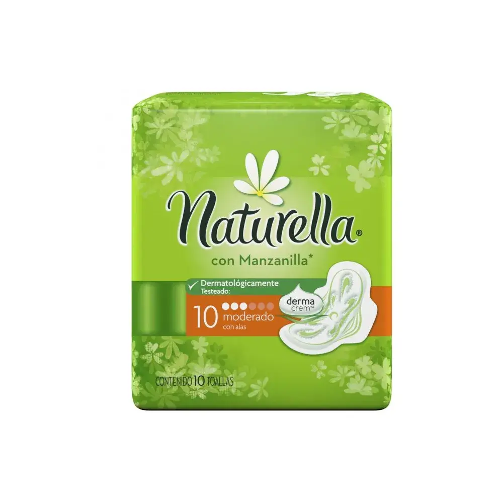 TOALLAS SANIT NATURELLA S/A CON 10