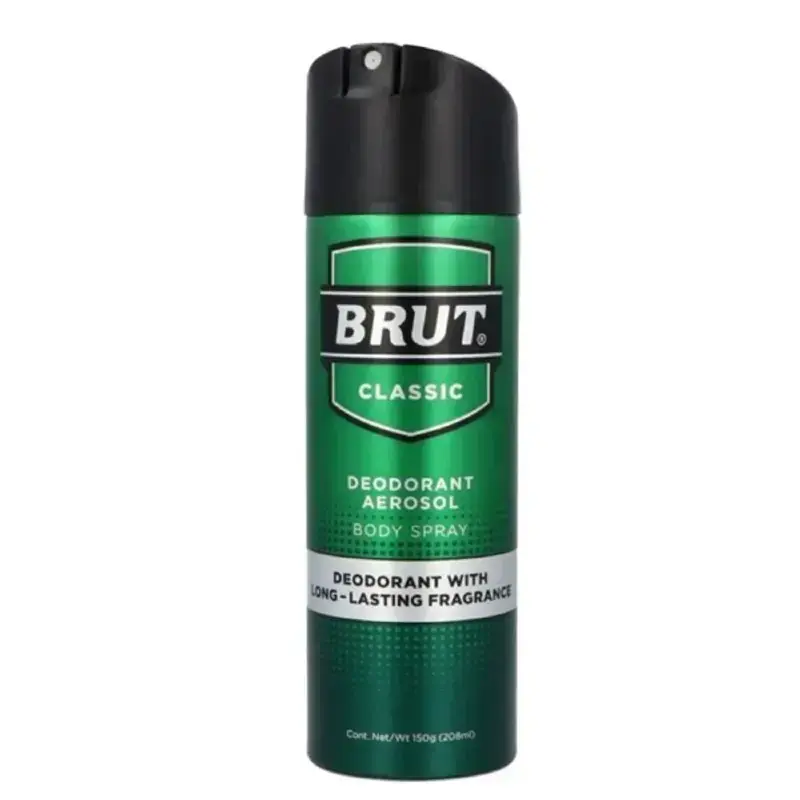 DESODORANTE BRUT AEROSOL CLASSIC 208ML