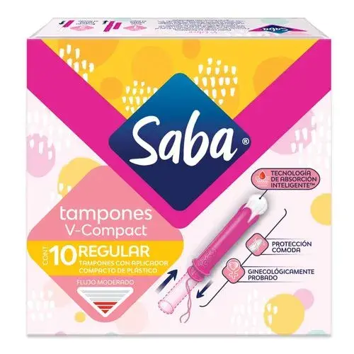 TAMPONES SABA COMPAC-REGULAR CON 10