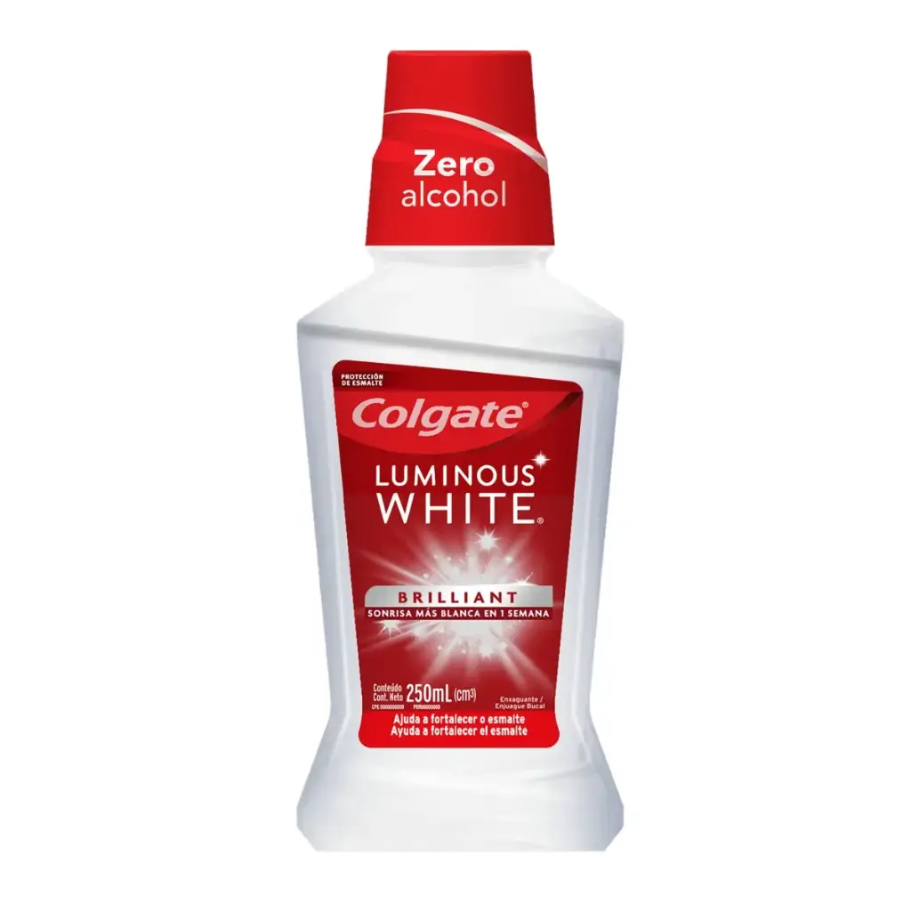 ENJUAGUE BUCAL COLGATE LUMINOUS WHITE 250ML