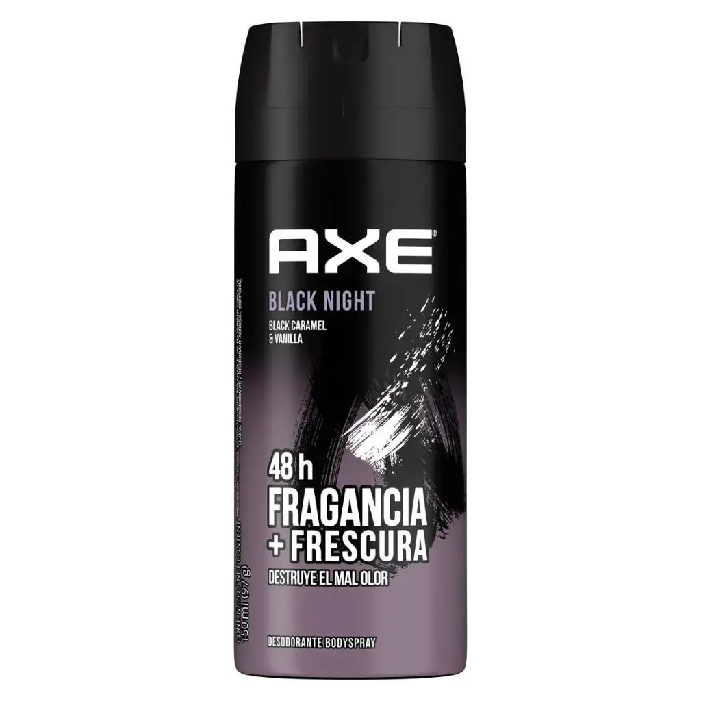 DESODORANTE AXE AEROSOL BLACK NIGHT 150ML