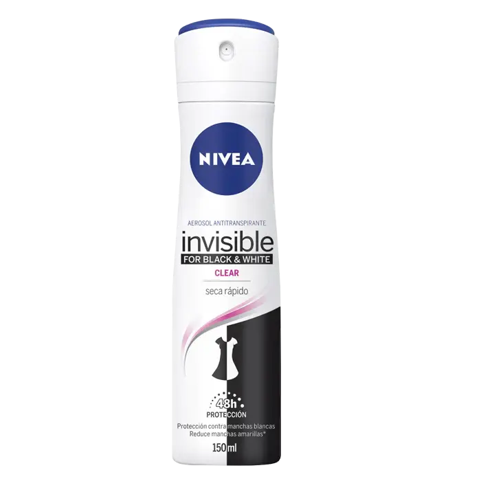 DESODORANTE NIVEA AEROSOL INVISIBLE CLEAR 150ML