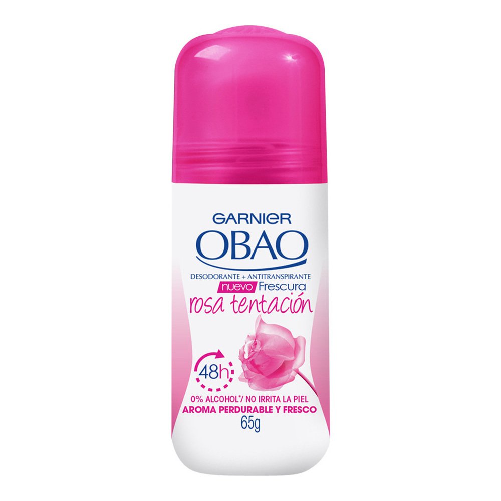 DESODORANTE OBAO ROLL-ON ROSA TENTACION 65G