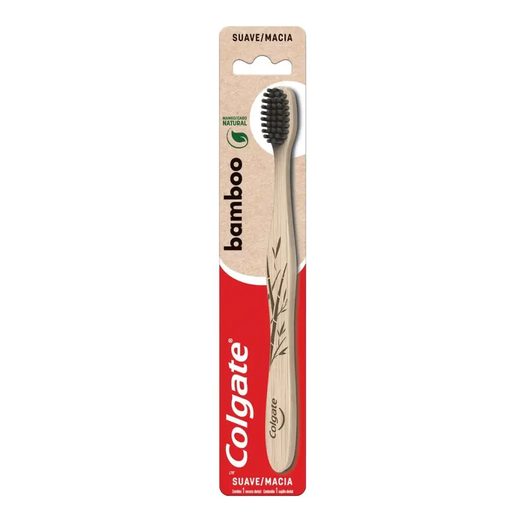 CEPILLO DENTAL COLGATE BAMBOO SUAVE CON 1