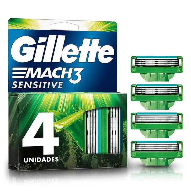 GILLETTE MACH3 CARTUCHO SENSITIVE CON 4 CART