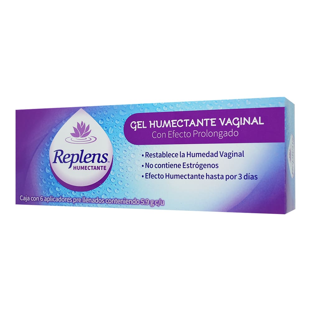 REPLENS HUMECTANTE VAGINAL CJA CON 6