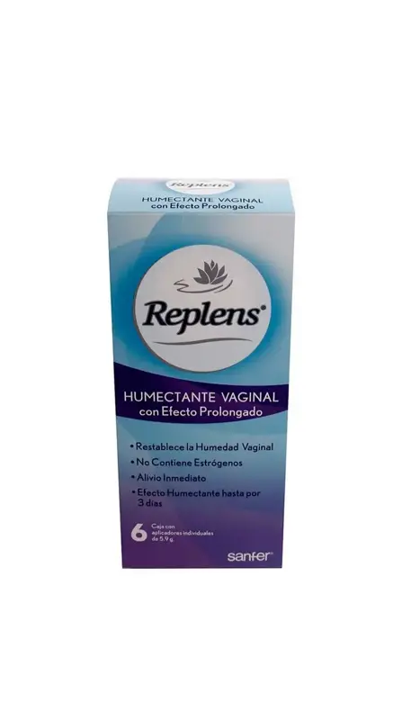 REPLENS HUMECTANTE VAGINAL CJA CON 6