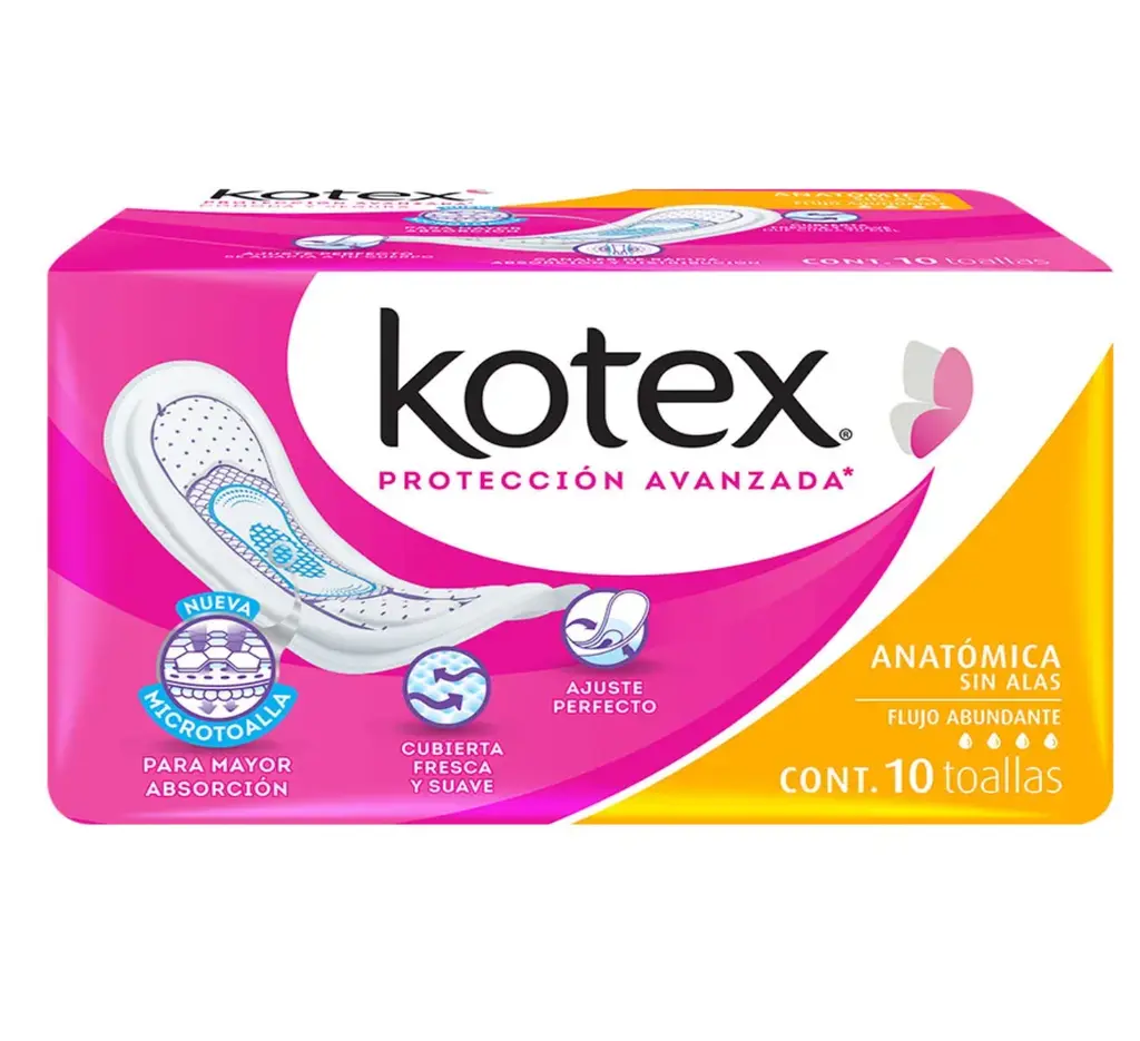 TOALLAS SANIT KOTEX CLAS ANATS/10