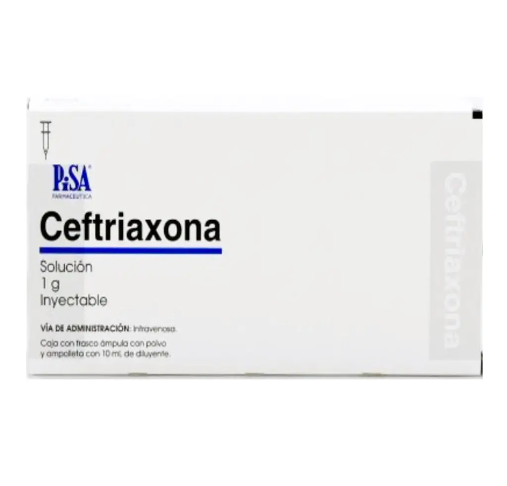 CEFTRIAXONA PISA IV 1G INY CON 1