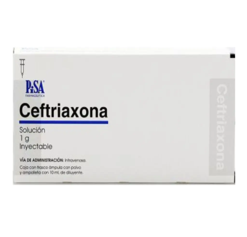 CEFTRIAXONA PISA IV 1G INY CON 1