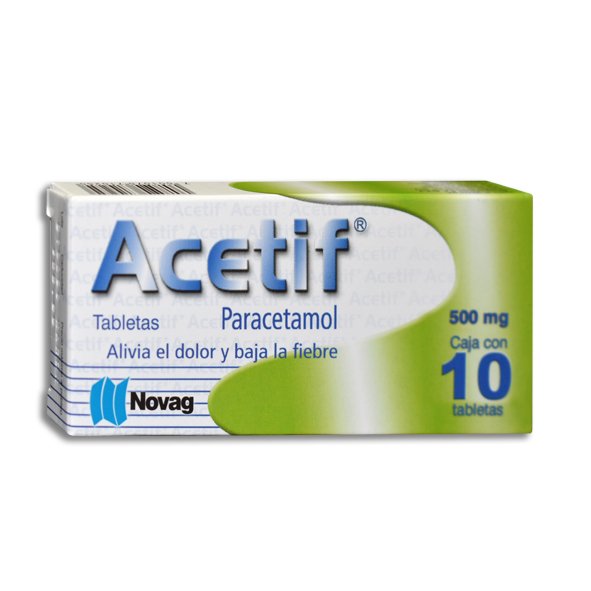 ACETIF 500MG TABLETAS C/10 (GI)