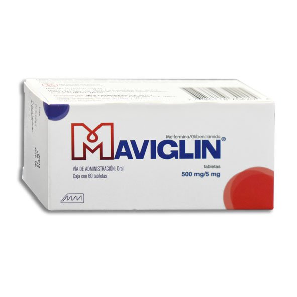 MAVIGLIN 500/5MG TABLETAS C/60 (GI)