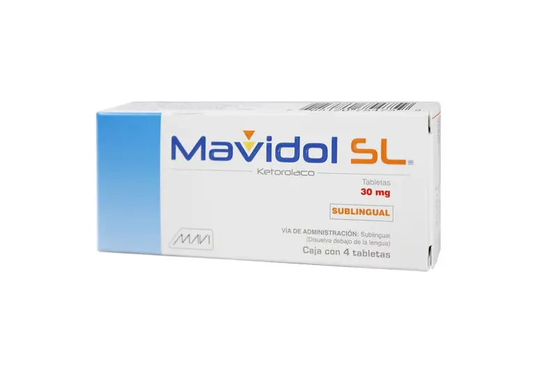 MAVIDOL SL TABLETAS 30MG CON 4 (GI)