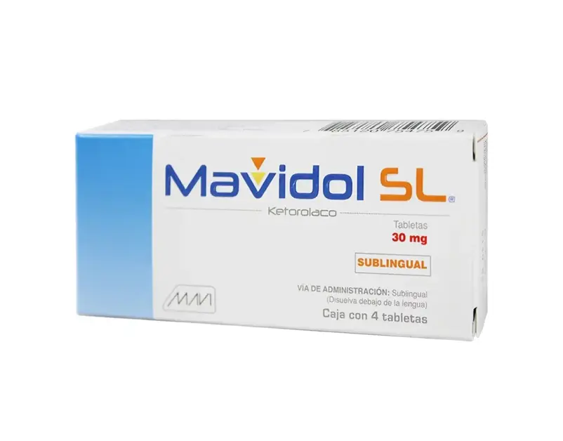 MAVIDOL SL TABLETAS 30MG CON 4 (GI)