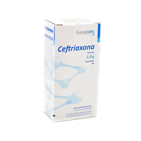 CEFTRIAXONA SALUCOM IM 1G SOL INY C/1 (GI)