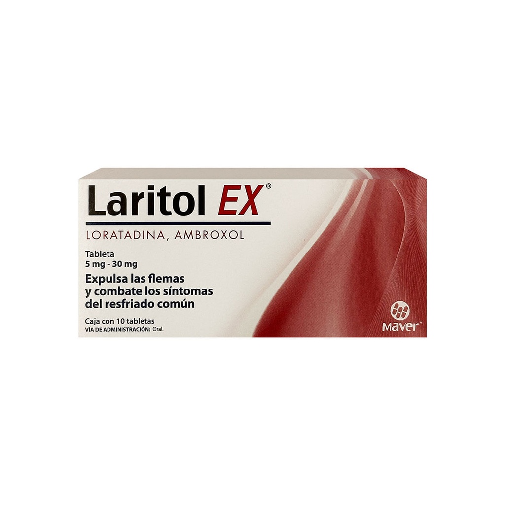 LARITOL EX 5/30MG TABLETAS CON 10 (GI)