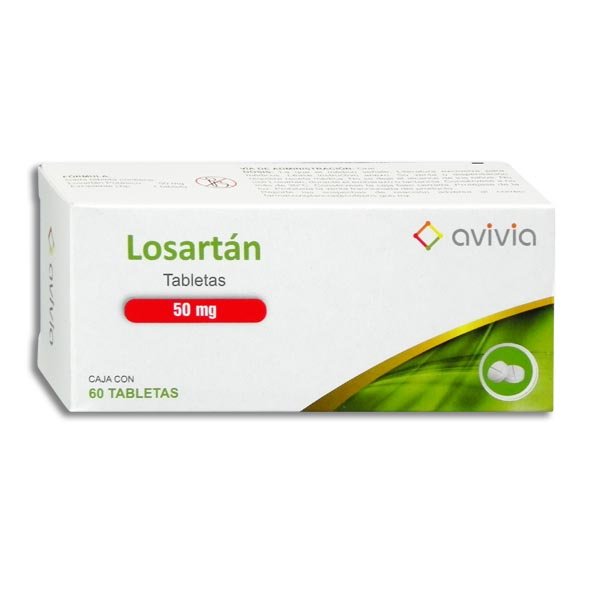 LOSARTAN AVIVIA 50MG TABLETAS C/60 (GI)