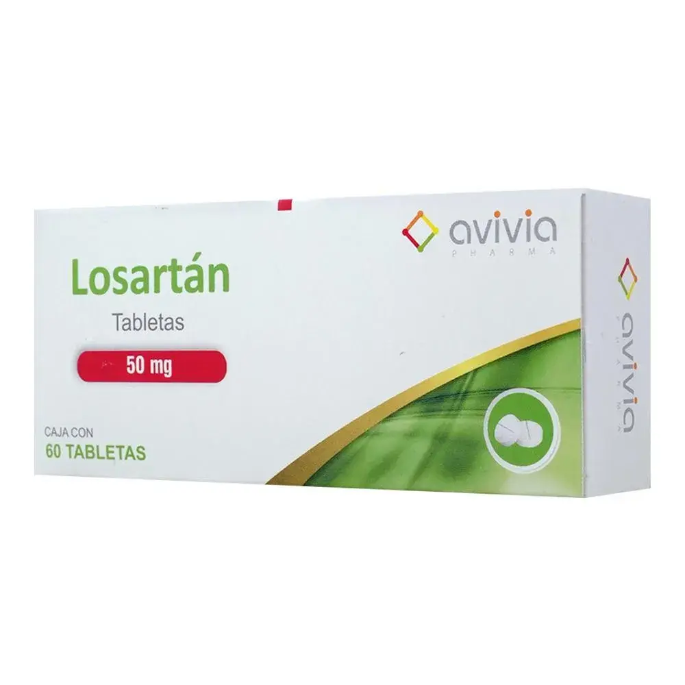 LOSARTAN AVIVIA 50MG TABLETAS CON 60 (GI)