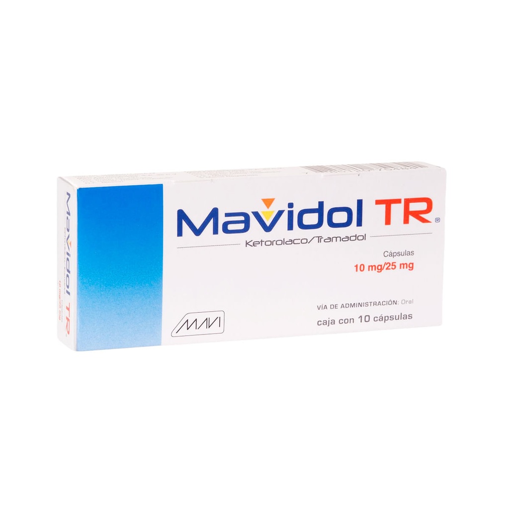 MAVIDOL TR 10/25MG CAPSULAS CON 10 (GI)