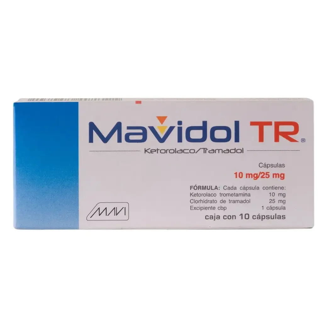 MAVIDOL TR 10/25MG CAPSULAS CON 10 (GI)