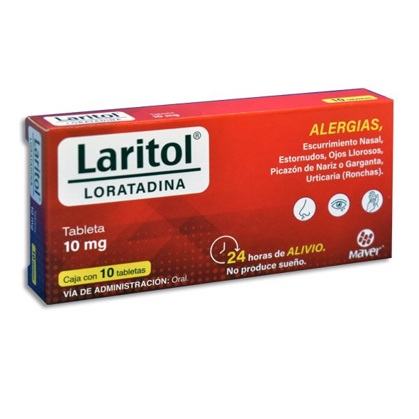 LARITOL 10MG TABLETAS C/10 (GI)