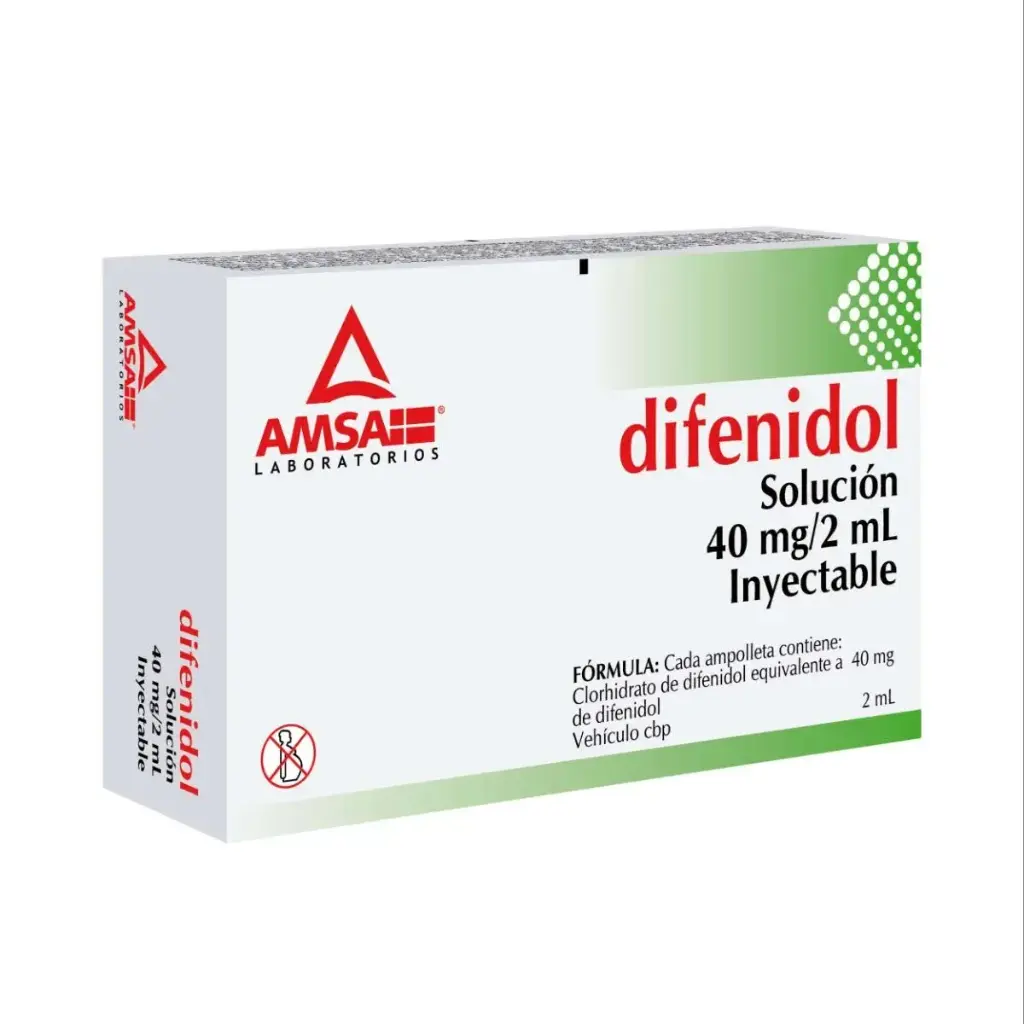 DIFENIDOL AMSA 40MG INYECTABLE CON 2 (GI)