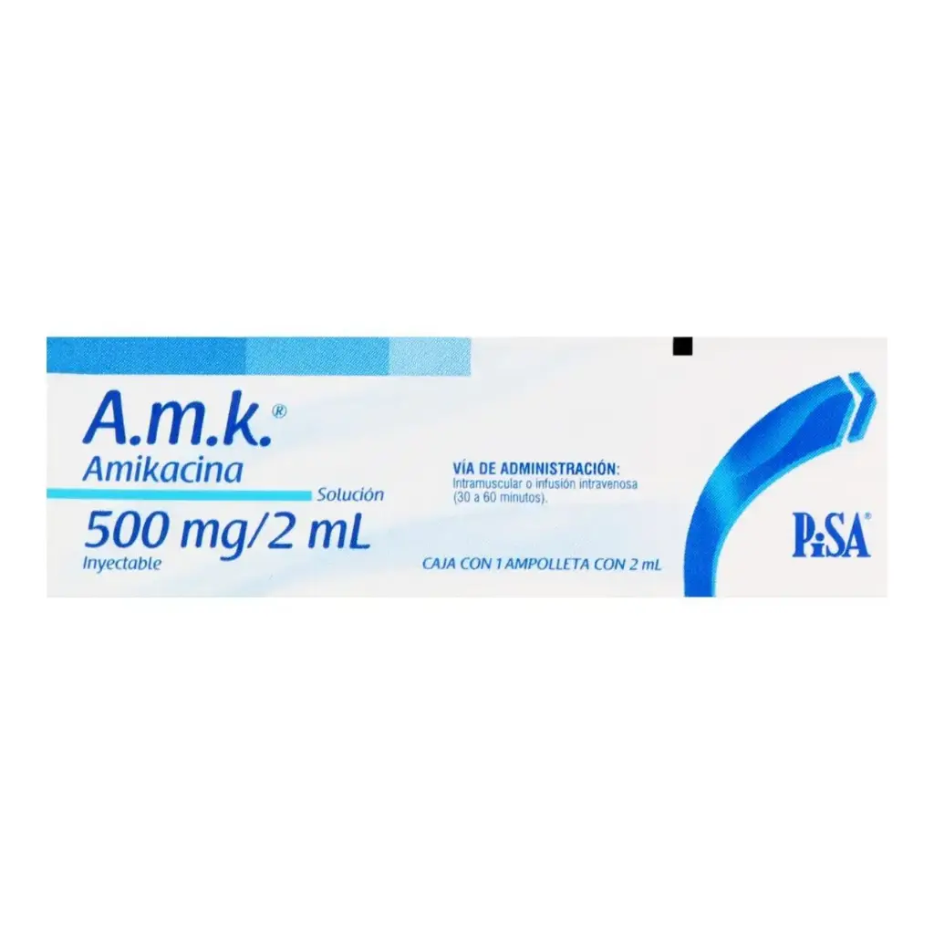 AMIKACINA SALUCOM 500MG / 2ML CON 1 (GI)