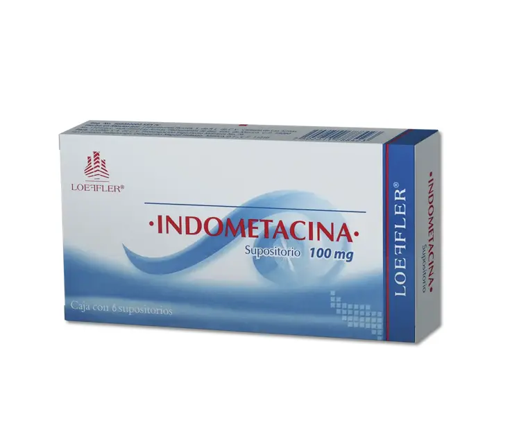 INDOMETACINA 6 SUPOSITORIOS 100 MG (GI)