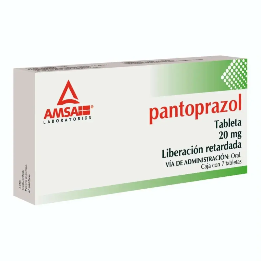 PANTOPRAZOL AMSA 20MG TABLETAS CON 7 (GI)