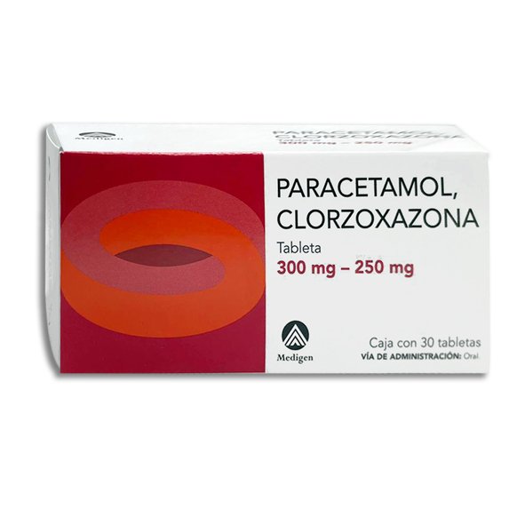 PARACETAMOL/CLORZOXAZONA MAVER TABLETAS CON 30 (GI)