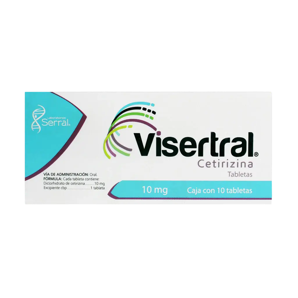 VISERTRAL 10MG TABLETAS CON 10 (GI)