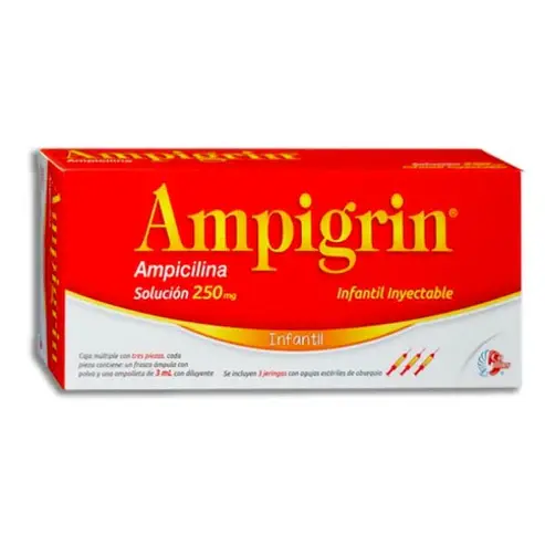 AMPIGRIN INFANTIL 250MG INYECTABLE CON 3 (GI)