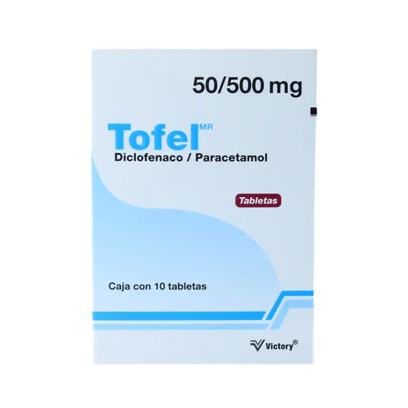 TOFEL 50/500MG TABLETAS CON 10 (GI)